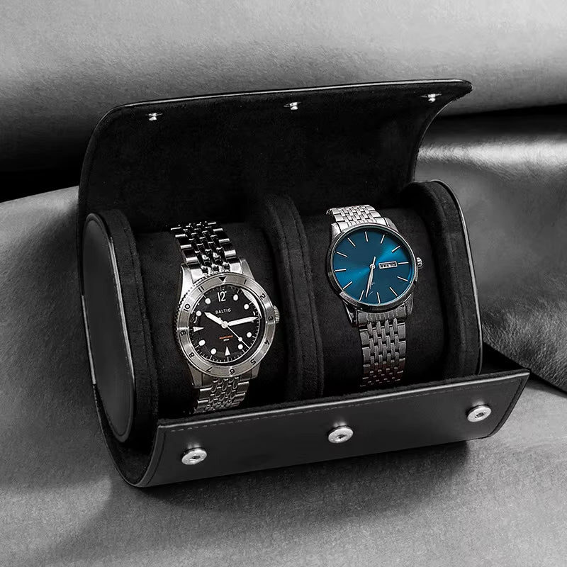 Watch Roll Travel Case - 3 Watch Storage and Organizer-Secure Storage with Innovative Removable Pillows & Solid Watch Organizer