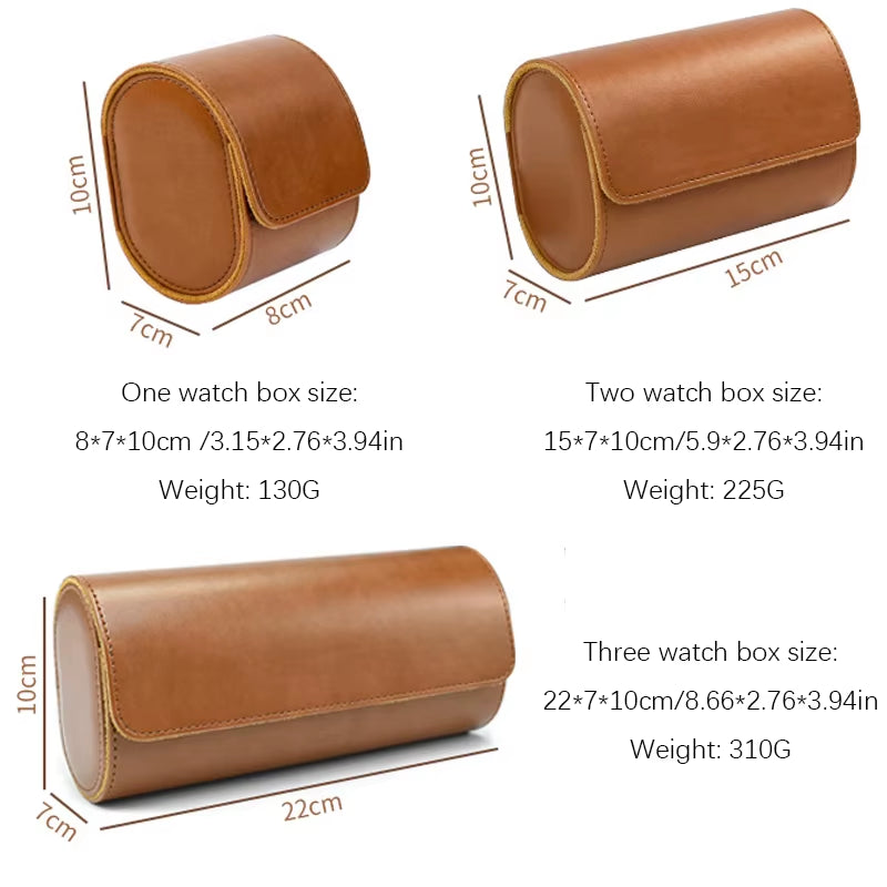 Watch Roll Travel Case - 3 Watch Storage and Organizer-Secure Storage with Innovative Removable Pillows & Solid Watch Organizer