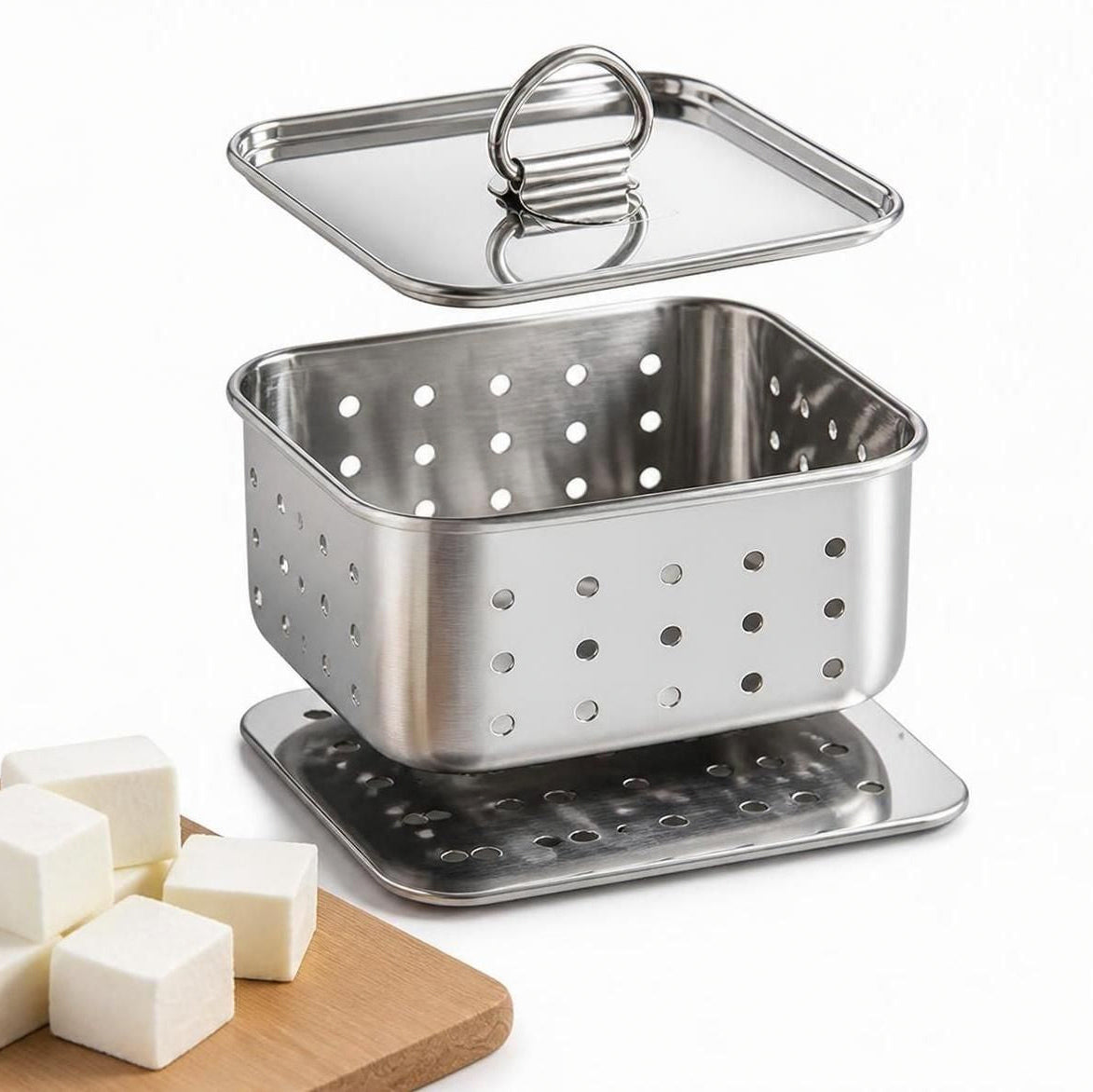 Stainless Steel Indian Paneer Press Mould (250 Ml, Small)