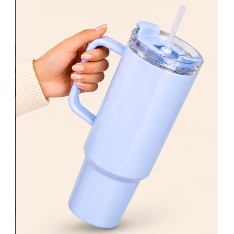 Tumbler (1800ml) with Handle & Straw
